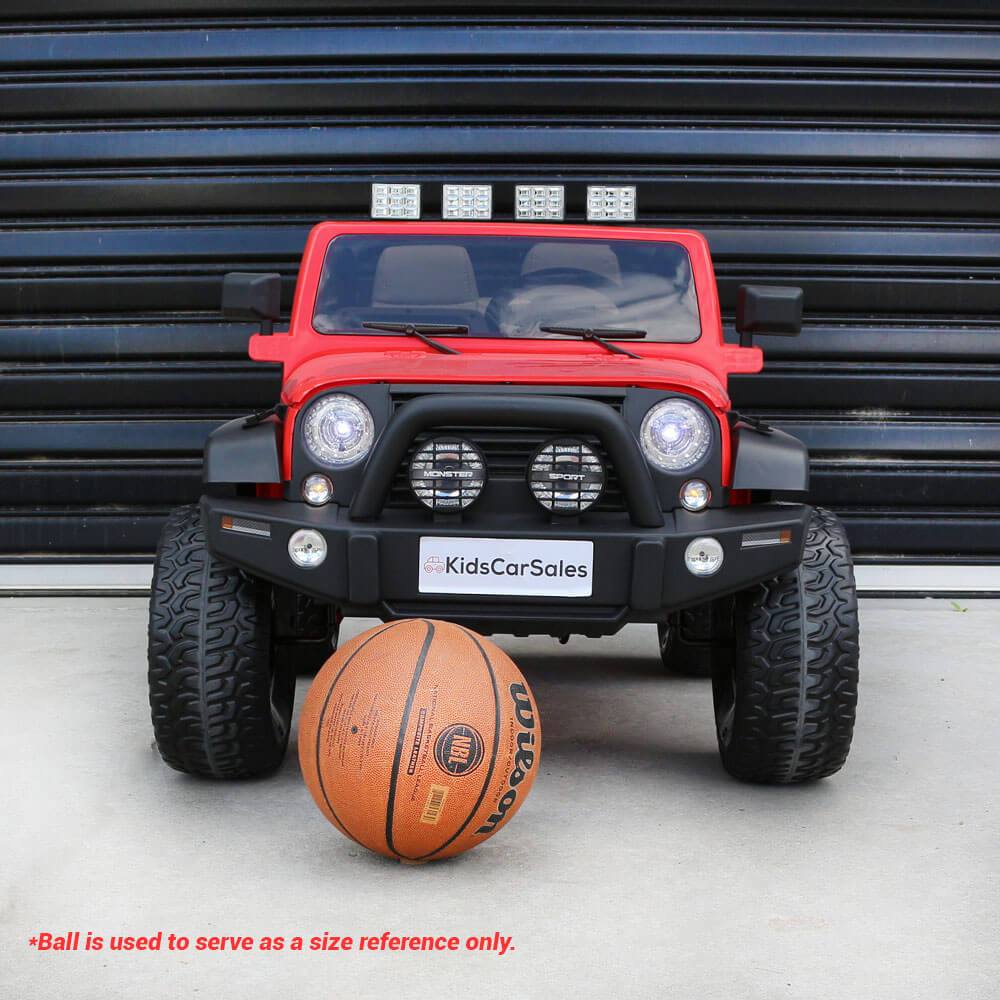 Kids Car Sales Big 2-Seat Beach-Cruiser 12v Kids Ride-On SUV w/ Remote - Red BJP012-RED