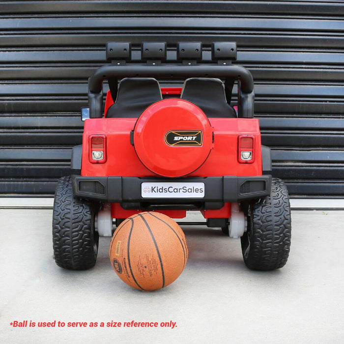 Kids Car Sales Big 2-Seat Beach-Cruiser 12v Kids Ride-On SUV w/ Remote - Red BJP012-RED