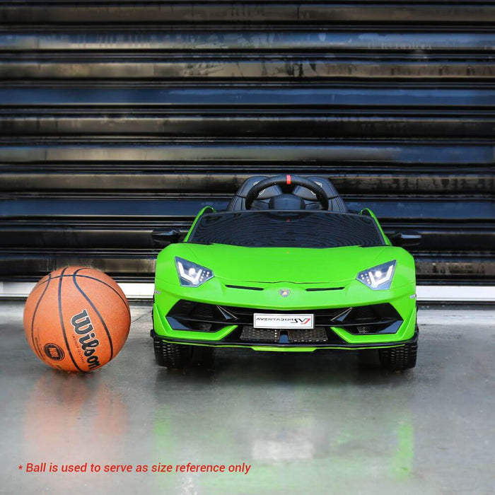 Kids Car Sales Lamborghini Aventador SVJ 12v Kids Ride-On Car w/ Remote - Green HL328-GRE