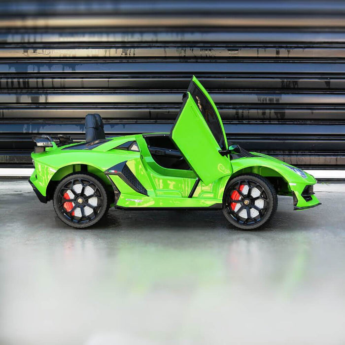 Kids Car Sales Lamborghini Aventador SVJ 12v Kids Ride-On Car w/ Remote - Green HL328-GRE