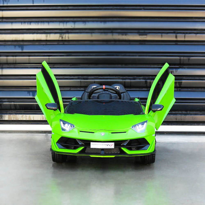 Kids Car Sales Lamborghini Aventador SVJ 12v Kids Ride-On Car w/ Remote - Green HL328-GRE