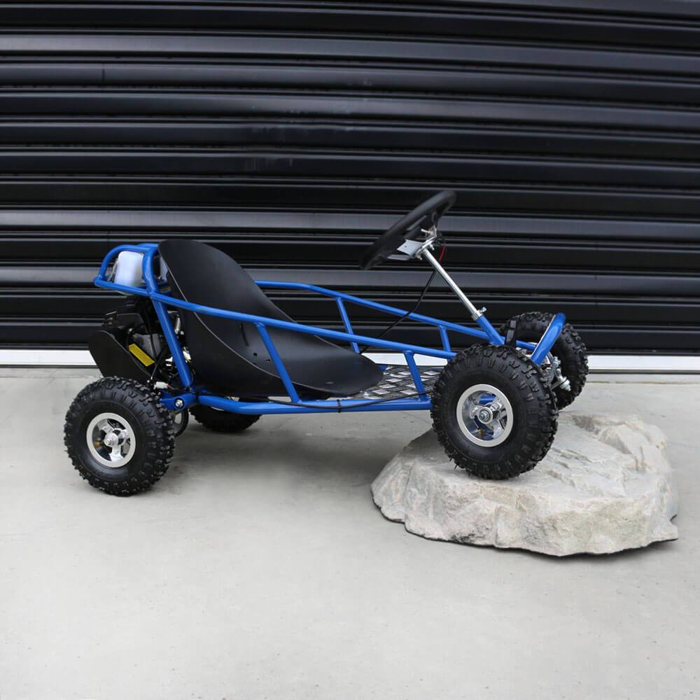 MJM MJM 49cc Automatic 2-Stroke  Kids Mini Go Kart - Blue MJM-49GK-BLU