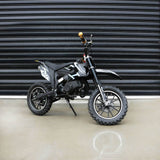 MJM MJM 49cc Petrol Powered 2-Stroke Kids Dirt Bike - Black MJM-49DB-BLA