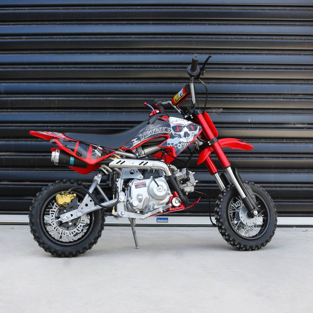 MJM MJM 50cc Petrol Powered 4-Stroke Kids Dirt Bike - Red MJM-50DB-RED