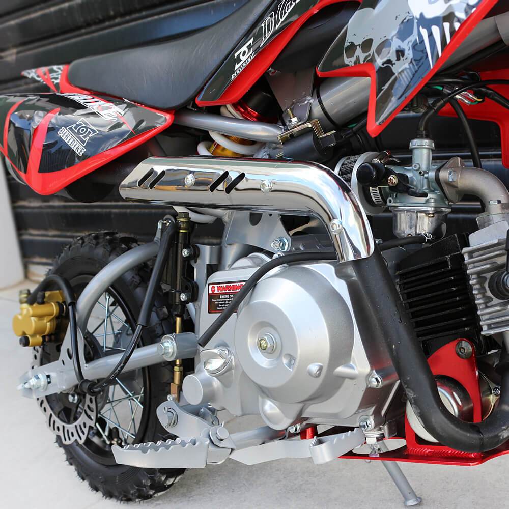 MJM MJM 50cc Petrol Powered 4-Stroke Kids Dirt Bike - Red MJM-50DB-RED