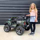 Kids Car Sales Big 2-Seat Beach-Cruiser 12v Kids Ride-On SUV w/ Remote - Camo BJP012-CAM