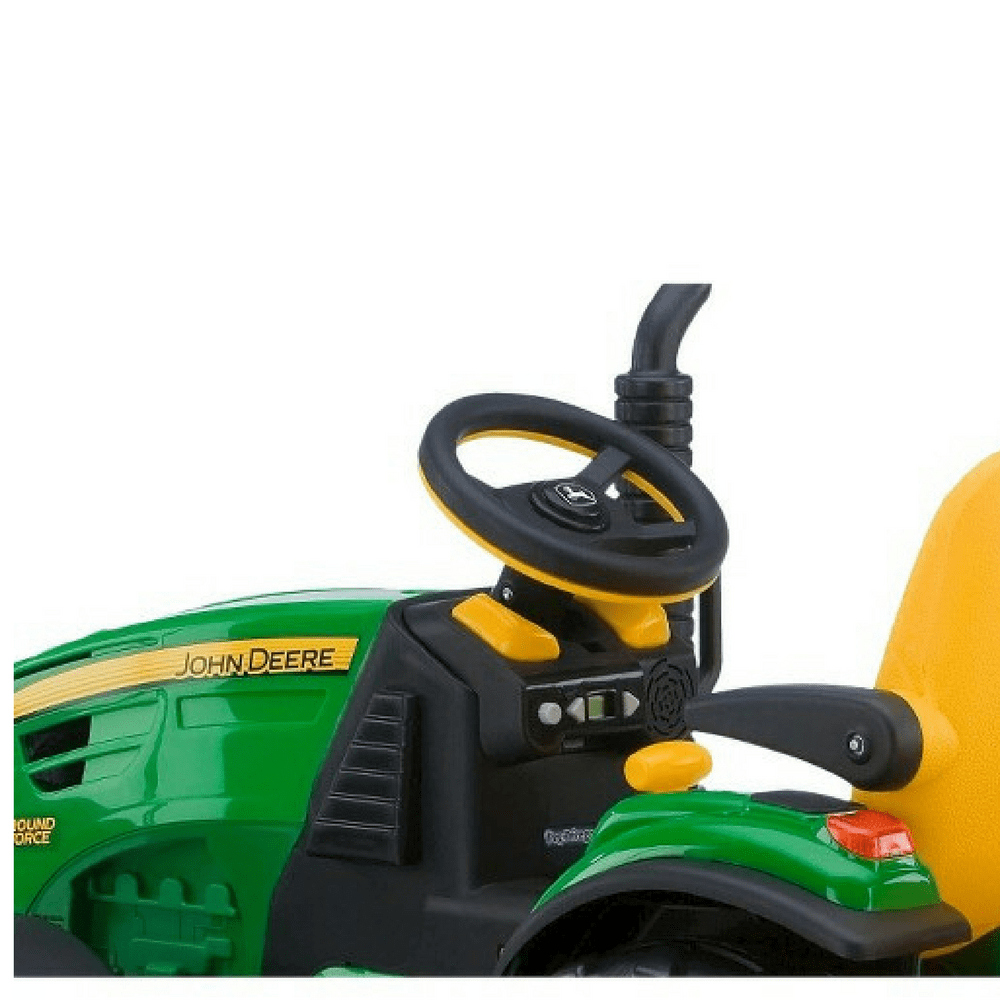 John Deere John Deere Ground Force 12v Kids Ride-On Tractor With Trailer IGOR0039