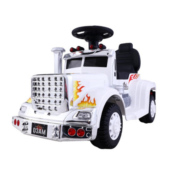 Unbranded Kids Electric Toy Truck 6v Ride-On Kids Car - White RCAR-TRUCK-25W-WH