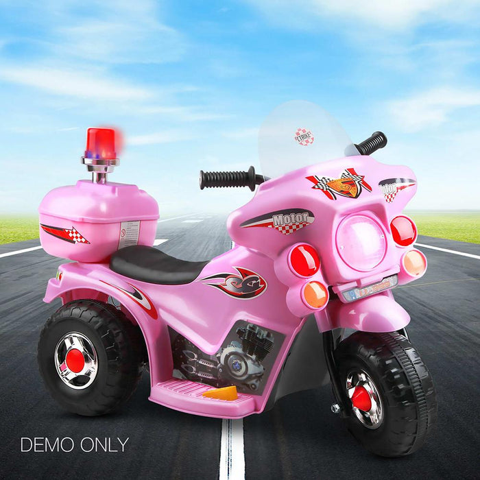 Unbranded Kids Electric 6v Pink 3-Wheel Ride-On Motorbike RCAR-MBIKE99-PK