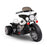 Unbranded Kids Electric 6v White 3-Wheel Chopper-Style Police Ride-On Motorbike RCAR-MBIKE-POLICE