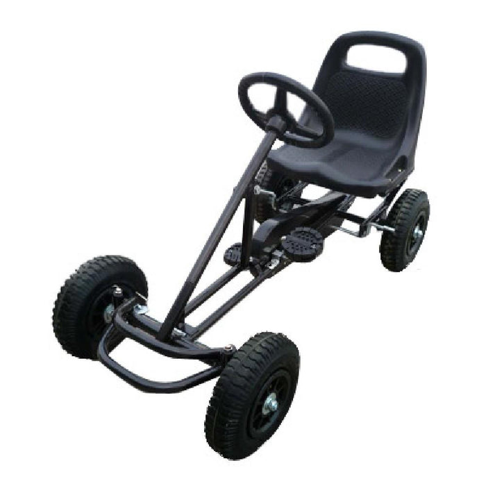 Unbranded Black Kids Ride On Bariloche Outdoor Pedal Go Kart in Various Colours V63-700383