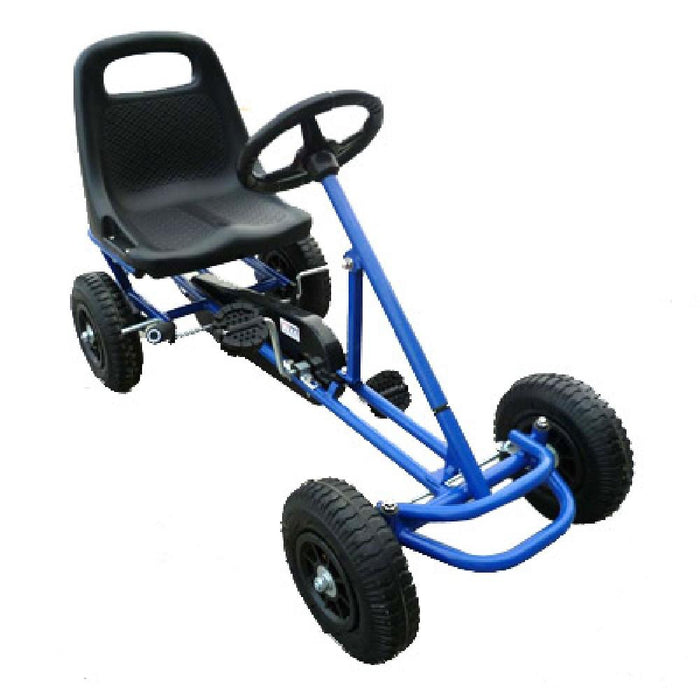 Unbranded Blue Kids Ride On Bariloche Outdoor Pedal Go Kart in Various Colours V63-700393