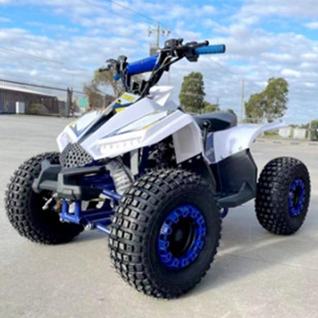 MJM MJM 125cc 1+1 Petrol Powered Kids Sports Quad BIke - Blue MJM-125ATV1+1-SP-BLU