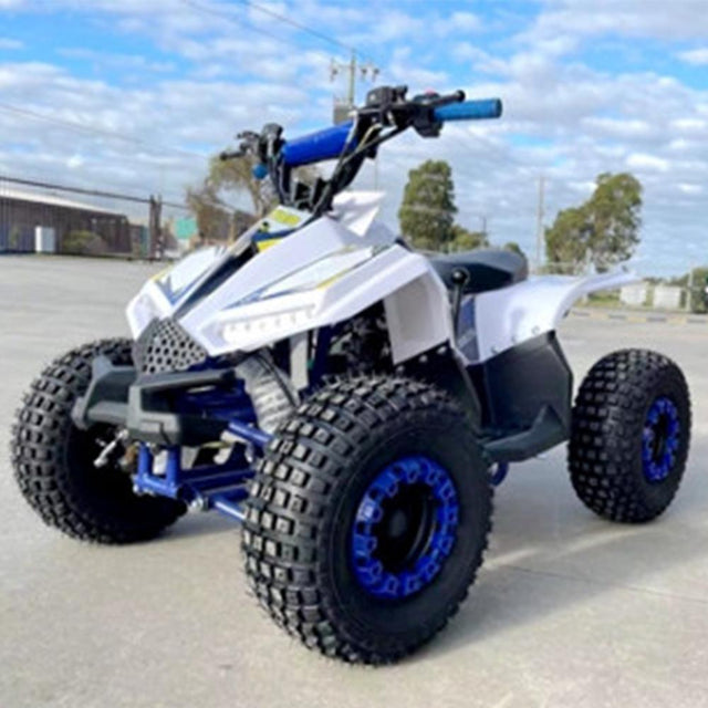 MJM MJM 125cc 1+1 Petrol Powered Kids Sports Quad BIke - Blue MJM-125ATV1+1-SP-BLU