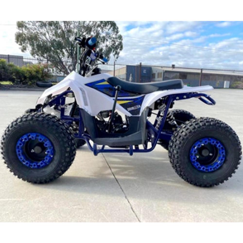 MJM MJM 125cc 1+1 Petrol Powered Kids Sports Quad BIke - Blue MJM-125ATV1+1-SP-BLU