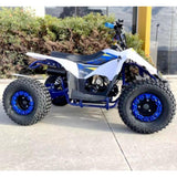 MJM MJM 125cc 1+1 Petrol Powered Kids Sports Quad BIke - Blue MJM-125ATV1+1-SP-BLU