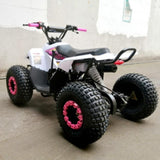 MJM MJM 125cc 1+1 Petrol Powered Kids Sports Quad BIke - Pink MJM-125ATV1+1-SP-PIN
