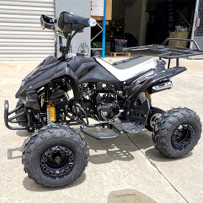 MJM MJM 125cc 3+1 Petrol Powered Kids Sports Quad Bike - Black MJM-125ATV3+1-SP-BLK