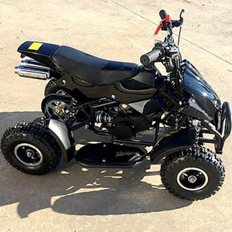 MJM MJM 49cc Petrol Powered 2-Stroke Sports Kids ATV Quad Bike - Black MJM-49ATV-SP-BLK