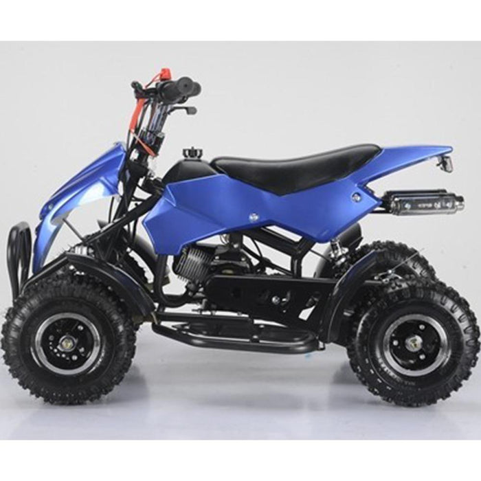 MJM MJM 49cc Petrol Powered 2-Stroke Sports Kids ATV Quad Bike - Blue MJM-49ATV-SP-BLU