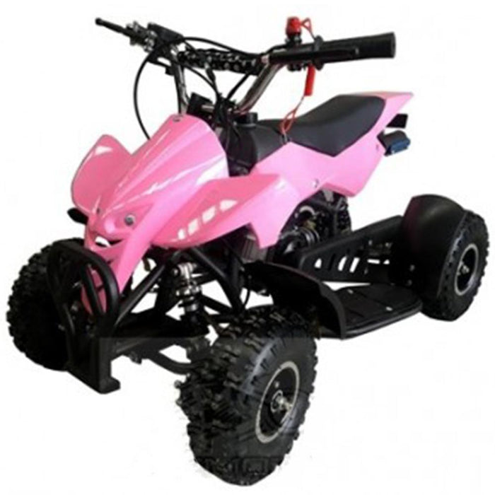 MJM MJM 49cc Petrol Powered 2-Stroke Sports Kids ATV Quad Bike - Pink MJM-49ATV-SP-PIN