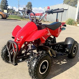 MJM MJM 49cc Petrol Powered 2-Stroke Sports Kids ATV Quad Bike - Red MJM-49ATV-SP-RED