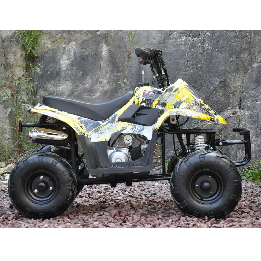 Motoworks Motoworks 110cc Petrol Powered 4-Stroke Sports Kids Quad Bike - Yellow MOT-110ATV-SP-YEL