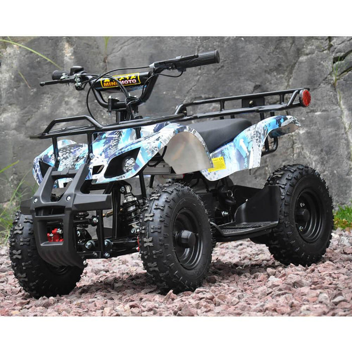 Motoworks 500w 36v Electric Farm Brushless Kids Quad Bike - Blue MOT-500EATV-FA-BLU