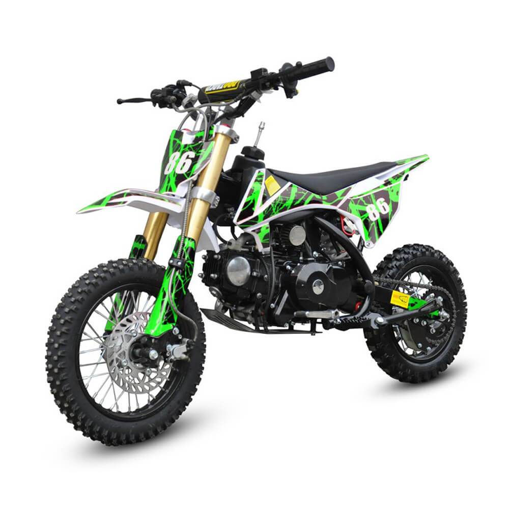 Motoworks Motoworks 90cc Petrol Powered 2-Stroke Kids Dirt Bike - Green MOT-90DB-GRE