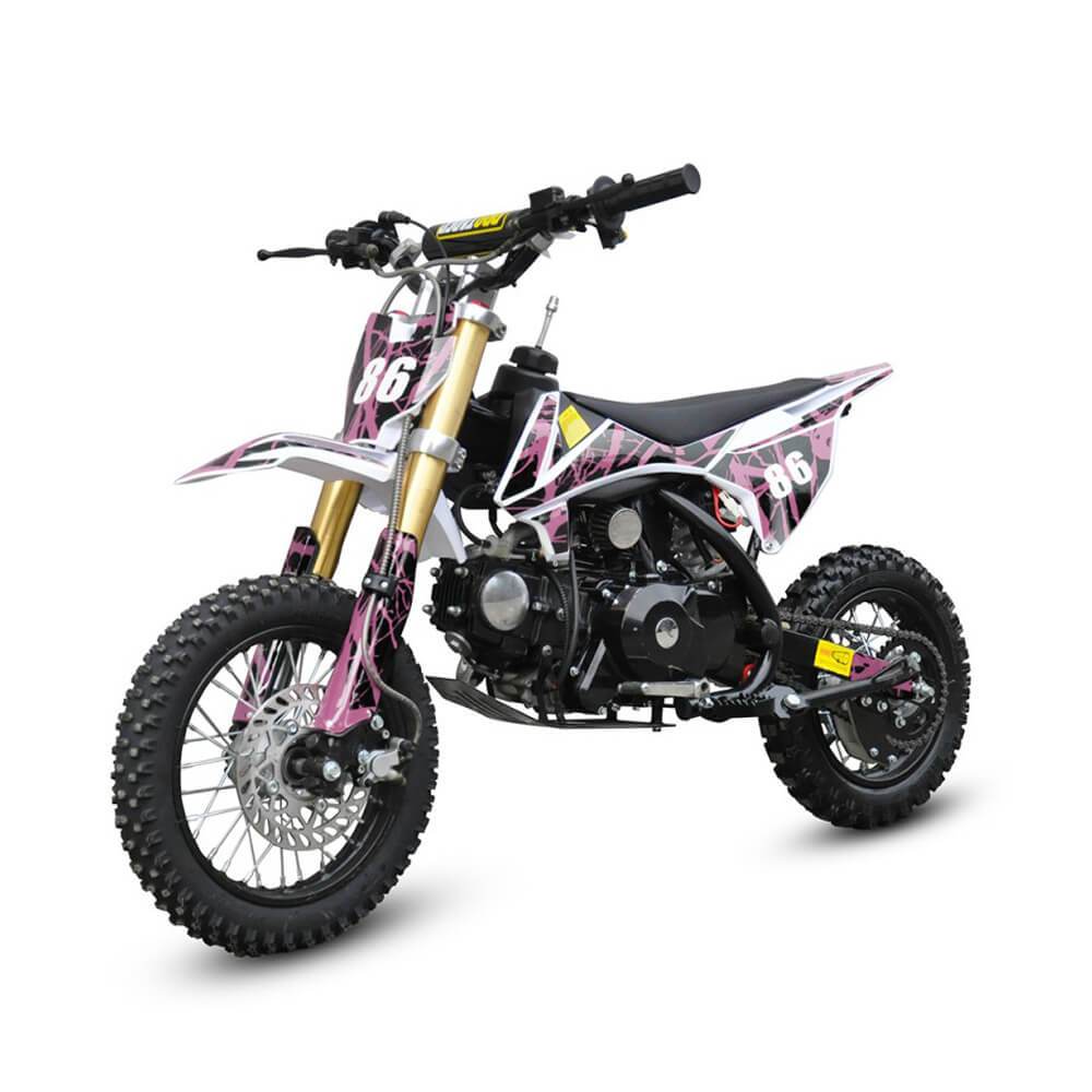 Motoworks Motoworks 90cc Petrol Powered 2-Stroke Kids Dirt Bike - Pink MOT-90DB-PIN