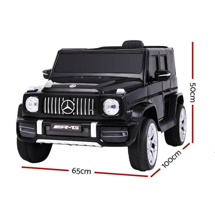 Unbranded Mercedes Benz AMG G63 Licensed Black 12v 60W Ride-On Kids Car RCAR-AMG63-12V-BK