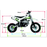 Motoworks Motoworks 50cc Petrol Powered 4-Stroke Kids Dirt Bike - Blue MOT-50DB-BLU