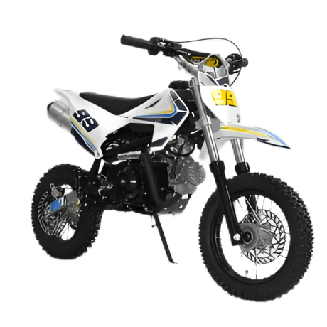 Motoworks Motoworks 50cc Petrol Powered 4-Stroke Kids Dirt Bike - Blue MOT-50DB-BLU