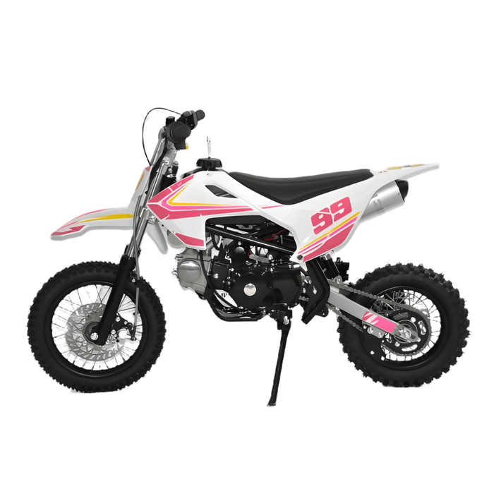 Motoworks 50cc Petrol Powered 4-Stroke Kids Dirt Bike - Pink - Kids Car Sales