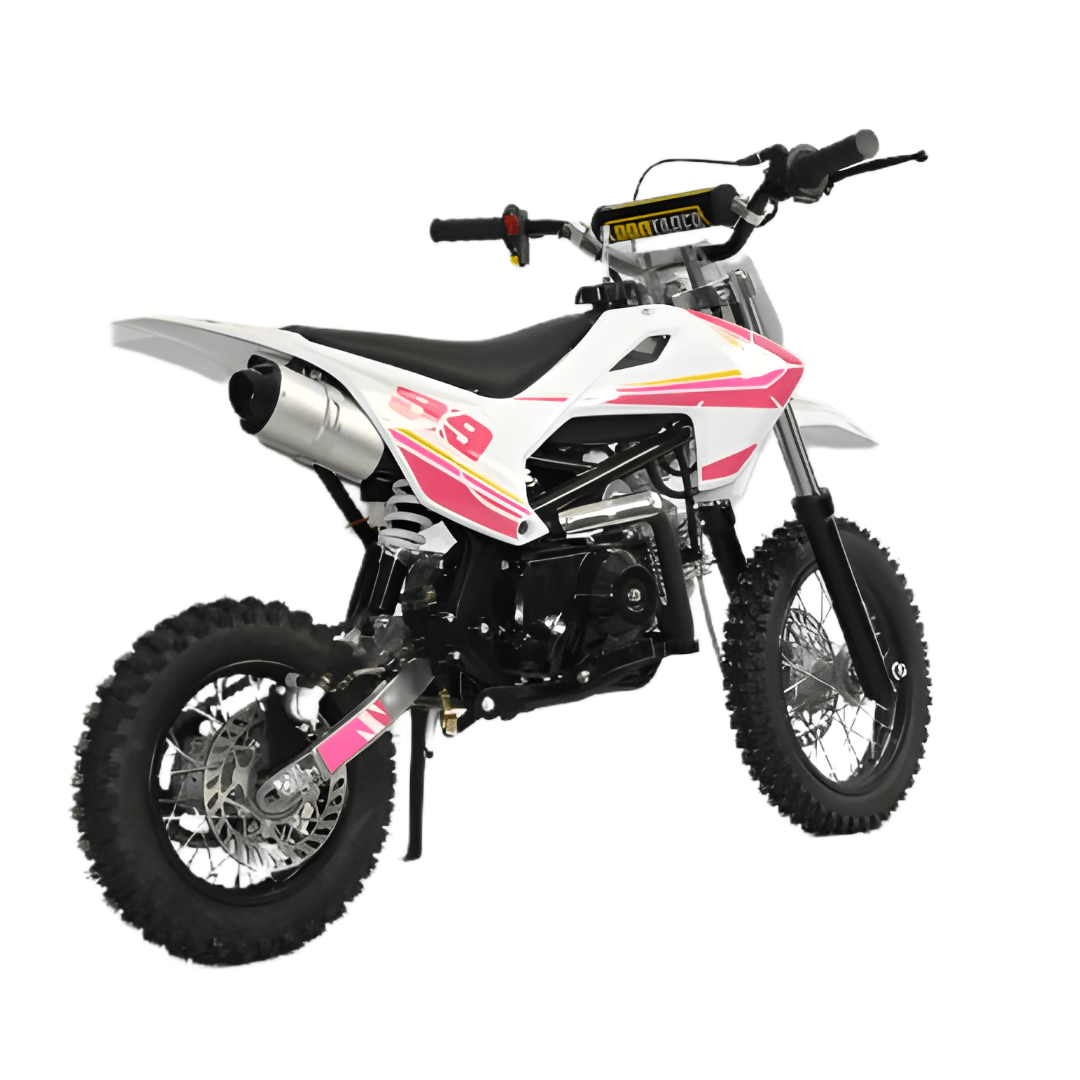 Motoworks 50cc Petrol Powered 4-Stroke Kids Dirt Bike - Pink - Kids Car Sales