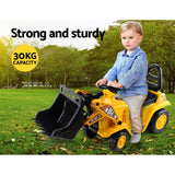 Kids Ride-On Yellow Loader Digger Bulldozer