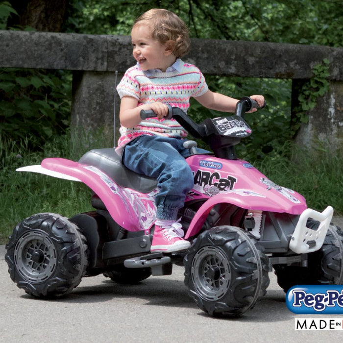 Peg Perego Peg Perego Corral Bearcat Pink 6v Ride-On Kids Quad Bike IGED1166