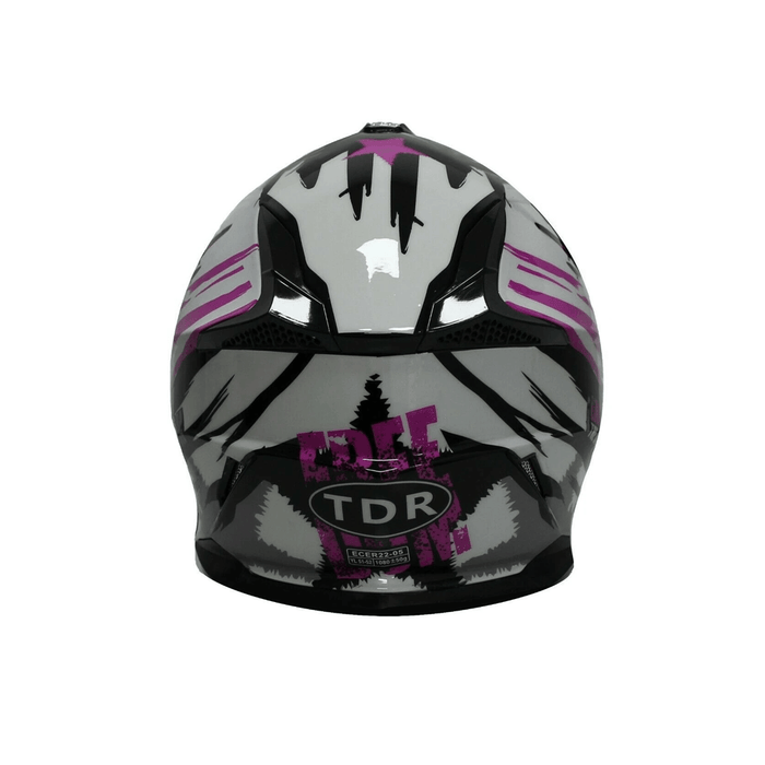TDRMOTO TRDMOTO Kids Full-Face Motorbike/ATV Helmet - Pink