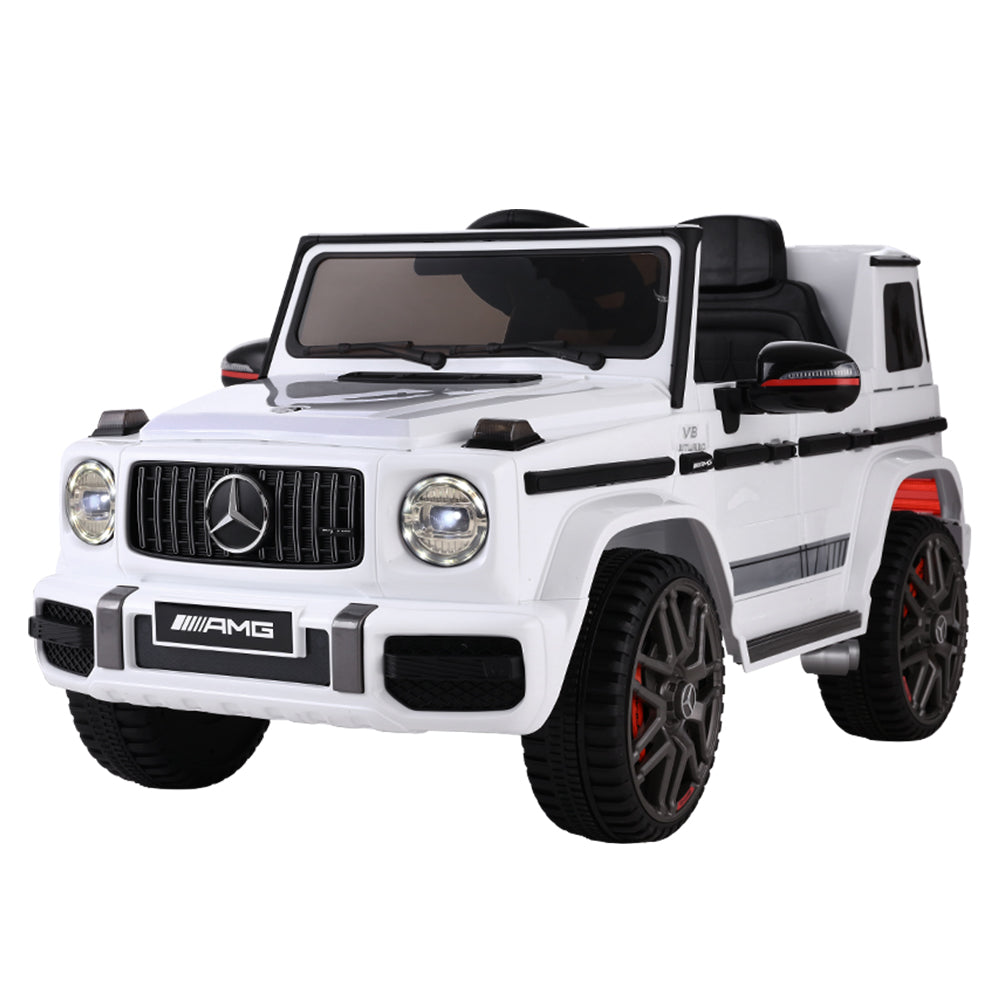 Mercedes Benz AMG G63 Licensed White 12v Ride-On Kids Car