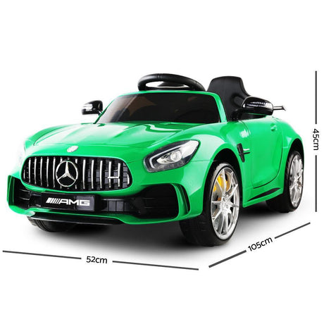 Unbranded Mercedes-AMG GT R Licensed 12v Kid's Ride-On Car – Green DSZ-RCAR-AMGGTR-GN