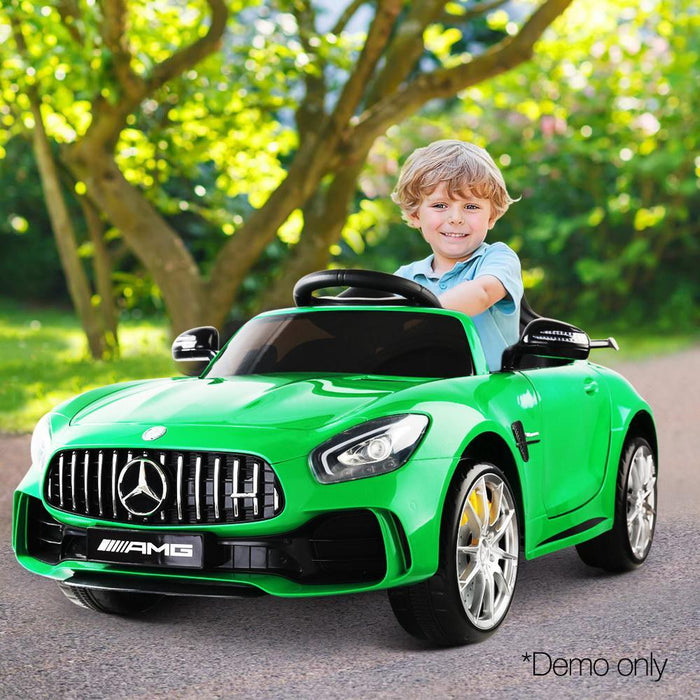 Unbranded Mercedes-AMG GT R Licensed 12v Kid's Ride-On Car – Green DSZ-RCAR-AMGGTR-GN