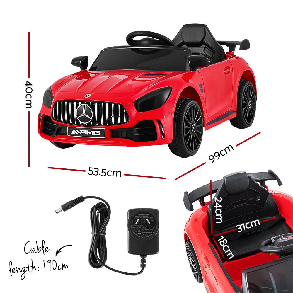 Mercedes-Benz AMG GTR Licensed 12v Electric Kids Ride-On Car - Red