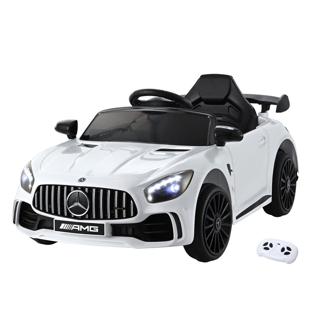 Mercedes-Benz AMG GTR Licensed 12v Electric Kids Ride-On Car - White