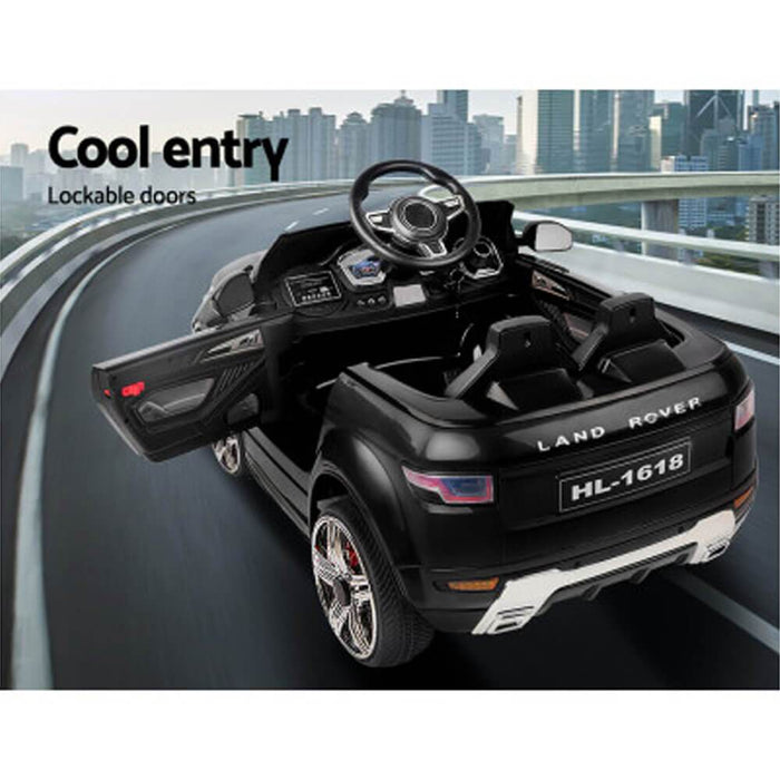 Unbranded Kids Electric 12v Ride-On Kids Car with Remote - Black RCAR-EVOQUE-BK