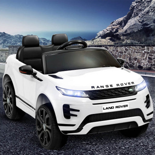 New Aim Licensed Land Rover 12V Electric Kids Ride-On Car - White DSZ-RCAR-EVOQUE-LS-WH
