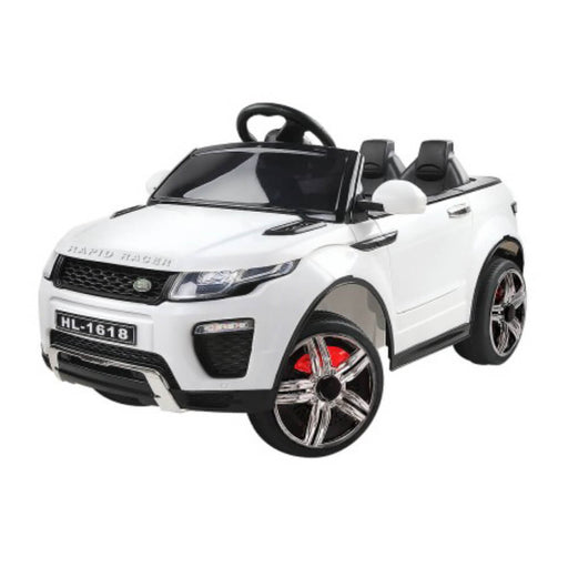 Unbranded Kids Electric 12v Ride-On Kids Car with Remote - White RCAR-EVOQUE-WH