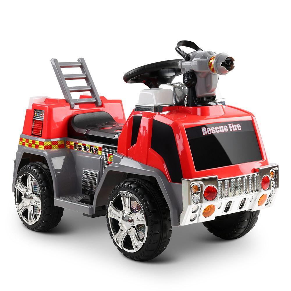 Unbranded Red Fire Truck Rescue 6v Ride-on Kids Car DSZ-RCAR-FIRETRUCK-RDGY