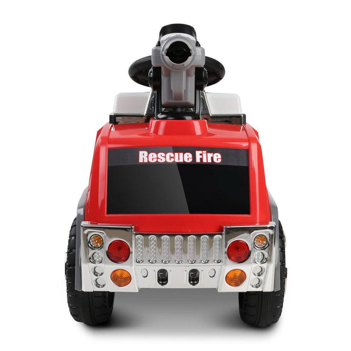 Unbranded Red Fire Truck Rescue 6v Ride-on Kids Car DSZ-RCAR-FIRETRUCK-RDGY