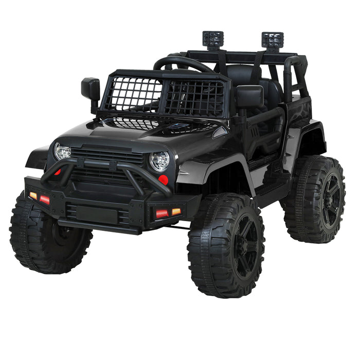 Kids Electric 12v Ride On Jeep with Remote Control - Black