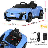 Audi RS e-tron GT 12V Licensed Electric Kids Ride On Car - Blue